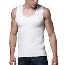 Double Parrot SLEEVLESS Vest (Pack of 5) White